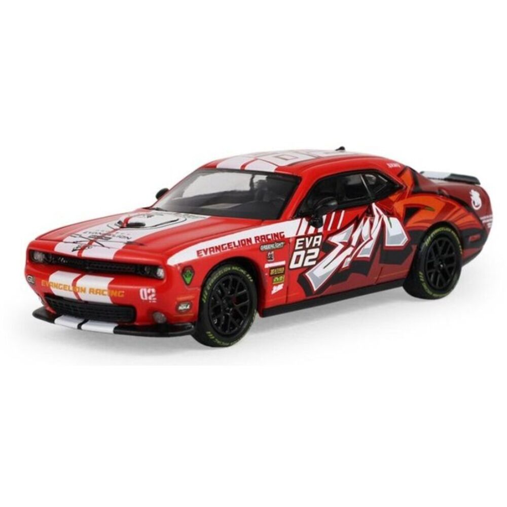 1:64 Challenger RT Scat Pack Evangelion Racing 02 (Red) Die-Cast Car